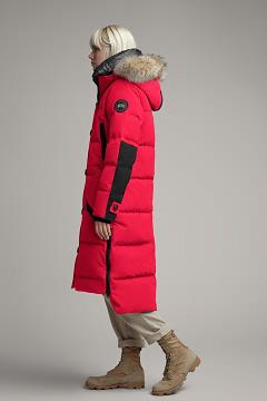 Chamarras Canada Goose Mujer Mexico - Aldridge Abrigos Black Label Rojos GH3682190